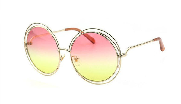 Big Circle Round Frame Sunglasses